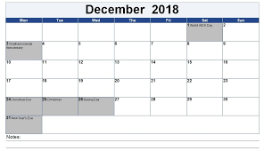 December 2018 New Zealand Calendar Holiday Holiday Calendar 2018 Holiday Calendar Holiday