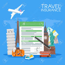 Air france and allianz travel can give you peace of mind against any unforeseen events that might would you like to take out a cancelation or comprehensive insurance policy? Travel Insurance Form Concept Vector Illustration Vacation Background Royalty Free Cliparts Vectors And Stock Illustration Image 53990992