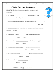 Infer, … , you will also learn. Commonly Confused Words Worksheets