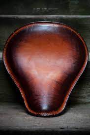 Bobber Seat Leather Leathercraft Handmade Custommade Madeincroatia Silkfatbluesleather Silkfatblues Harley Seat B Bobber Seat Bike Seat Cover Bobber