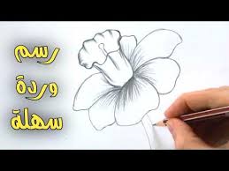 رسم سهل كيفية رسم وردة جميلة جدا وسهلة طريقة رسم وردة سهلة تعليم