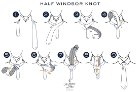 Cross wide end a over narrow end b. How To Tie A Half Windsor Knot Tie Knot Tutorial Learn How To Tie A Tie Otaa