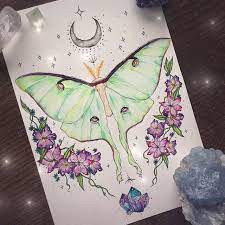 Luna Moth Tattoo Commission Contact Me If You D Like To Commission One Luna Moth Tattoo Moth Tattoo Lunar Moth Tattoo