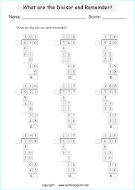 Printable Primary Math Worksheet Math Curriculum Singapore Math Grade 6 Math Worksheets