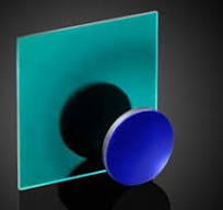 SCHOTT VG9, 25.4mm Dia., 3mm Thick, Colored Glass Bandpass Filter