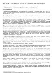 No te pierdas estos juegos para entretener a los niños y jugar en la calle o en casa y pasarlo muy divertido. Calameo Influencia De La Literatura Infantil En Los Ninos Copia
