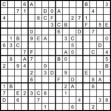How to fill the hexadoku 16x16 grid? Pin En Sudoku Free