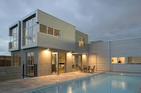 Dalman House Nz By Dalman Architects Essentially The House Is Two Concrete Block Boxes Separated By A Zin Architecture House Architecture 21st Century Homes