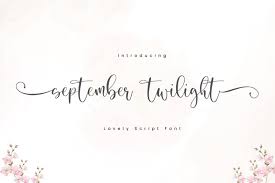 October twilight by misti's fonts. September Twilight 875273 Calligraphy Font Bundles