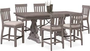 charthouse counter height dining table and 6 stools