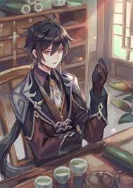 Zhongli Character Art Impact Anime