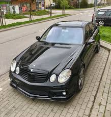 Mercedes W211 E63 Amg Black Beast Mercedes Benz Coole Autos Benz