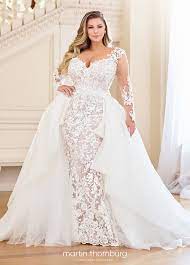 119284 Dolores Fit Flare Lace Wedding Dress Detachable Train Detachable Dolores Dress Wedding Dresses Plus Wedding Dresses Plus Size Bridal Dresses