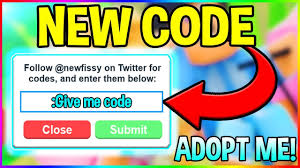 Hey friends if you are looking for new roblox adopt me codes in march 2021 then be with us till end i will share with you list of all working codes. Adopt Me Twitter Codes Adopt Me Codes Roblox