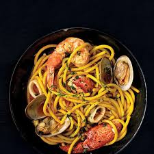 Seafood Pasta Bucatini Ai Frutti Di Mare Recipe Yummly Recipe Summer Pasta Dishes Summer Pasta Recipes Recipes