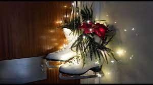 Share this on whatsappin our interest to provide you with the most unique, uncommon and creative birthday party ideas or baby these christmas decor ideas are really good! Diy Ice Skate Wreath Christmas Decoration Youtube