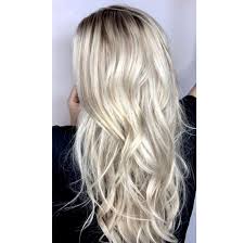 Icy Blonde Hair With A Level 7 8 Ashy Root Shadow Instagram Chelsea Collective Icy Blonde Icy Blonde Hair Cool Blonde Hair