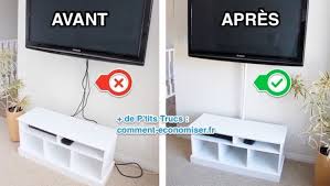 Comment Cacher Les Cables De La Tele En 5 Min Chrono Cache Cable Cacher Cable Tv Cacher Fils Tv Murale