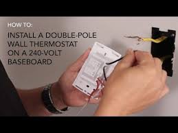 How To Install Wall Thermostat Double Pole On 240v Baseboard Baseboard Heater Baseboards Thermostat