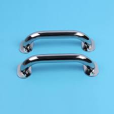 2 Pecas Corrimao Polido Aco Inoxidavel 316 Iate Marinhos Hatch Grab Handle Corrimao Da Porta Acessorios Do Barco Boat Accessories 316 Stainless Steel Handrail
