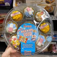 Birthday & party cakes swiss roll & sponge cakes loaf cakes fairy cakes & cupcakes extra special cakes. Swizzels Pick N Mix Cupcake Platter At Asda Money Saver Online
