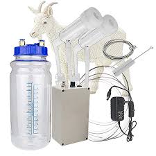 Amazon Com Milking Machine For Cow Portable Electric Cow Milker Milking Machine With 2 Teat Cups Adjustable Vacuum Pump 2l Mil Vacuum Pump Container Goats