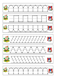 Materiale per i bambini della scuola dell'infanzia. Pregrafismo 4 Schede Da Stampare