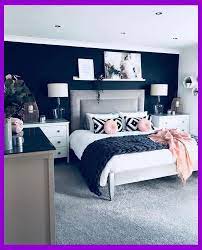 Designing a bedroom with blue and white interiors provide for endless possibilities in terms of deep blue velvet cushion with large red striped moroccan inspired cushions. Pink Bedroom Decor Ideas Dyi Home Renovations Blue Bedroom Decor Master Bedroom Colors Blue Bedroom Walls