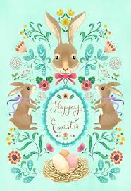 Vintage Bunny Easter Card Greetings Island In 2021 Vintage Bunny Easter Cards Bunny