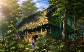 Wallpaper maker can play video on windows desktop. Beautiful 3d Dream Home Hd Wallpaper Anime Forest Village 1280x800 Wallpaper Teahub Io