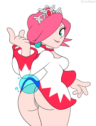 1girls ass dress dress lift female female focus female only final  fantasy hair over one eye highres lipstick magic mario (series) mario hoops 3  on 3 nintendo pink hair