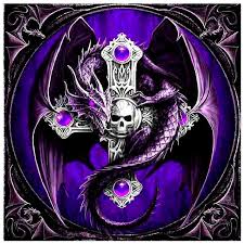 Black And Purple Dragon Tattoo Pin By Lorianne White On Skulls My Obsession Dragon Art Dragon Artwork Dragon Pictures