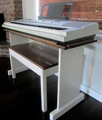 Custom Keyboard Stand And Bench Steady By Keenancustoms 350 Piano Decor Piano Table Piano Bench