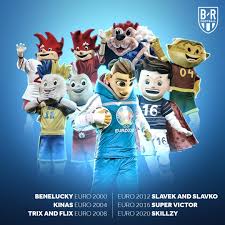 Sensible connection to the host country, looks funny, yet conservative, kids like it (of course they do. B R Football On Twitter 20 Years Of Euro Mascots