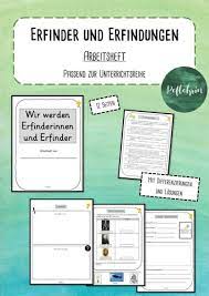 Erfindungen & Erfinder - Arbeitsheft - Passend Zur Unterrichtsreihe –  Unterrichtsmaterial Im Fach Sachunterricht