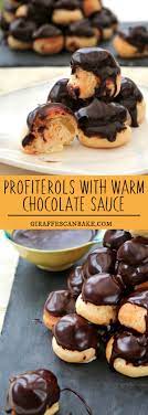 Profiteroles With Warm Chocolate Sauce Recipe Dessert Recipes Easy Dessert Recipes Diy Easy Recipes