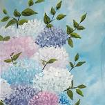 "Soft Hydrangeas", a PAINT & SIP EVENT with Lisa