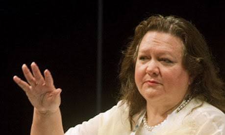 Gina Rinehart's attempt to subpoena reporter failed under shield laws | Gina Rinehart | The Guardian