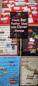 Looking for a quick and easy gift idea that's perfect for just about anyone?! Candy Bar Poster Ideas With Clever Sayings Hative