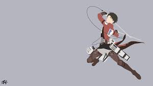 Anime Attack On Titan Levi Ackerman Wallpaper Minimalist Wallpaper Anime Computer Wallpaper Anime