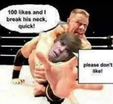 100 Likes And Break His Neck Quick Please Don T Like