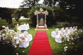 By Hima Whitley Four Unique Sri Lankan Wedding Poruwa Designs Outdoor Wedding Decorations Wedding Wedding Decorations