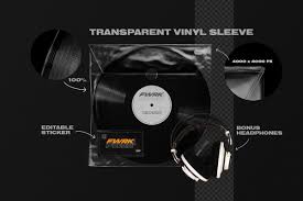 Retro Vinyl Record Mockup Professional Business Card Design Graphic Design Resources Vinyl
