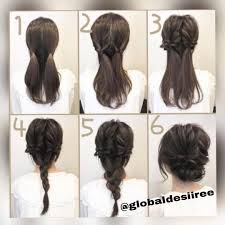 This twisty bun is a perfect example of easy long hairstyles for work, but if your hair is shorter, we suggest going with the back down and doing a half up rosette. New Styles For Long Hair