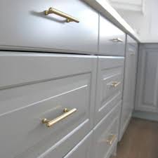 install gold hardware pulls