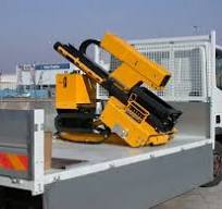 ORTECO hydraulic guardrail post pile driver - Pajot equipment