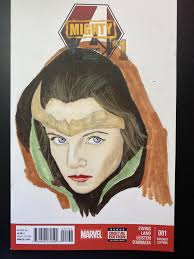 Marvel Comics Mighty Avengers #1 sketch Blank cover Loki Sylvie Disney+  show