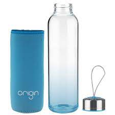 Origin 100 Borosilicate Glass Water Bottle With Protective Neoprene S Origin Glass Co