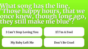 Our 1950s music trivia questions and answers will take you back to the music of the 50s. Triviaofmusic Com