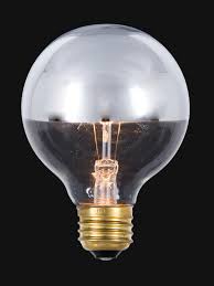 G25 60w 130v 3 Globe Clear Light Bulb With Silver Bowl E26 4 3 8 Ht Antique Lamp Supply